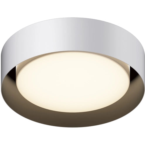 ET2 Contemporary Lighting E51010-WTBK Echo 13" LED Flush Mount Ceiling Light - 5CCT Selectable - Finish: White and Black
