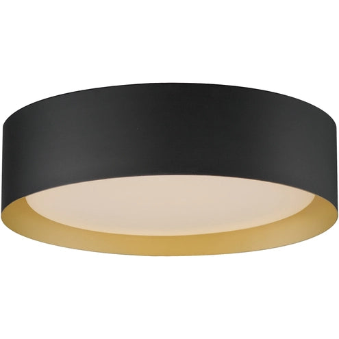 ET2 Contemporary Lighting E51012-BKGLD Echo 16" LED Flush Mount Ceiling Light - 5CCT Selectable - Finish: Black and Gold