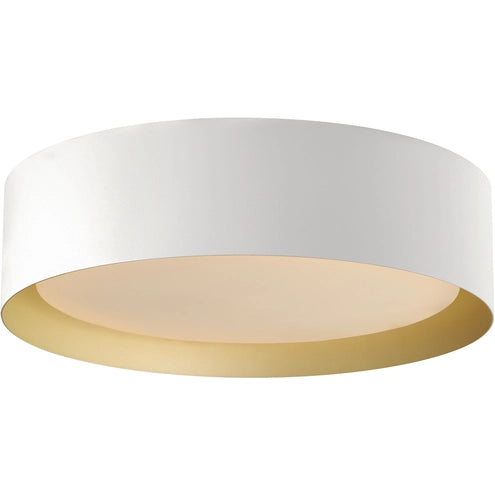 ET2 Contemporary Lighting E51012-WTGLD Echo 16" LED Flush Mount Ceiling Light - 5CCT Selectable - Finish: White and Gold