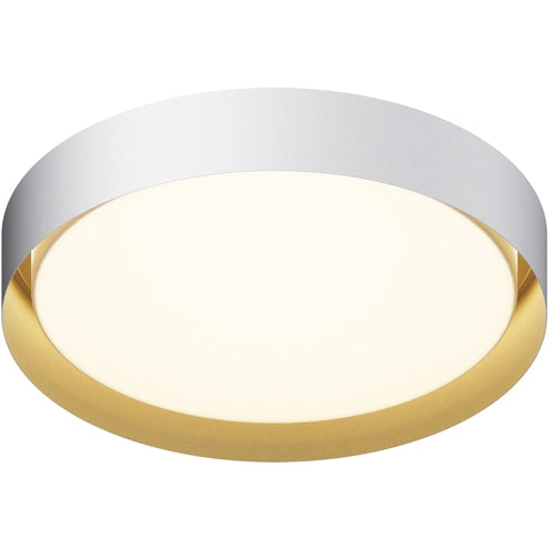 ET2 Contemporary Lighting E51014-WTGLD Echo 24" LED Flush Mount Ceiling Light - 5CCT Selectable - Finish: White and Gold