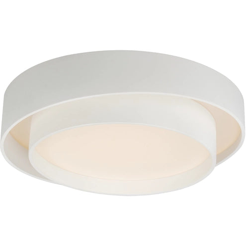ET2 Contemporary Lighting E51042-WT 19.75" Ziggurat LED Flush Mount Ceiling Light - Finish: White