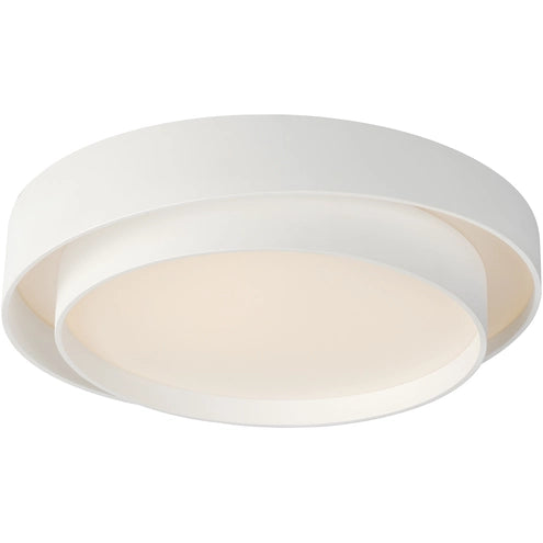 ET2 Contemporary Lighting E51044-WT 24" Ziggurat LED Flush Mount Ceiling Light - Finish: White