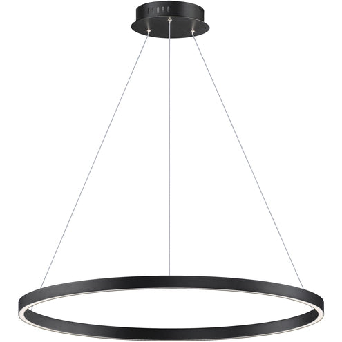 ET2 Contemporary Lighting E52726-BK Groove 32" Pendant Ceiling Light - 5CCT Selectable - Finish: Black