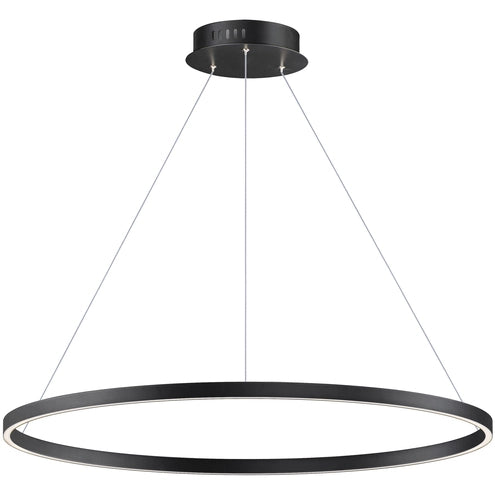 ET2 Contemporary Lighting E52728-BK Groove 40" Pendant Ceiling Light - 5CCT Selectable - Finish: Black