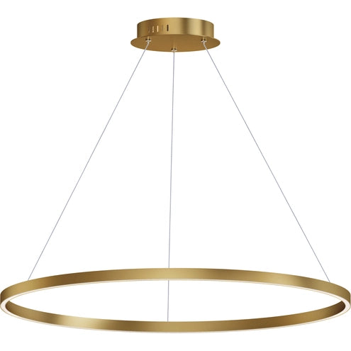 ET2 Contemporary Lighting E52728-GLD Groove 40" Pendant Ceiling Light - 5CCT Selectable - Finish: Gold