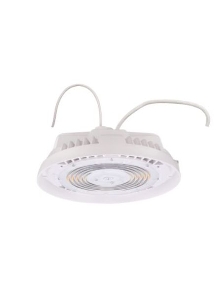 Eiko HBX3-PS150-FCCT-H-WH HBX3 Wattage Selectable LED Round High Bay CCT Selectable, PowerSet 150/130/100/80W, FieldCCeT 4000/5000K, 120-347V, Dimming, White Finish