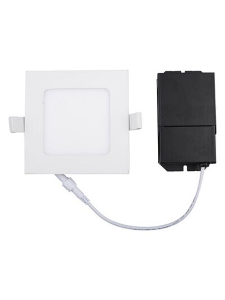Eiko SDL4SA930DWW 4in Slim Down Light Square - 90CRI - CCT 3000K Dimming Wet Location White