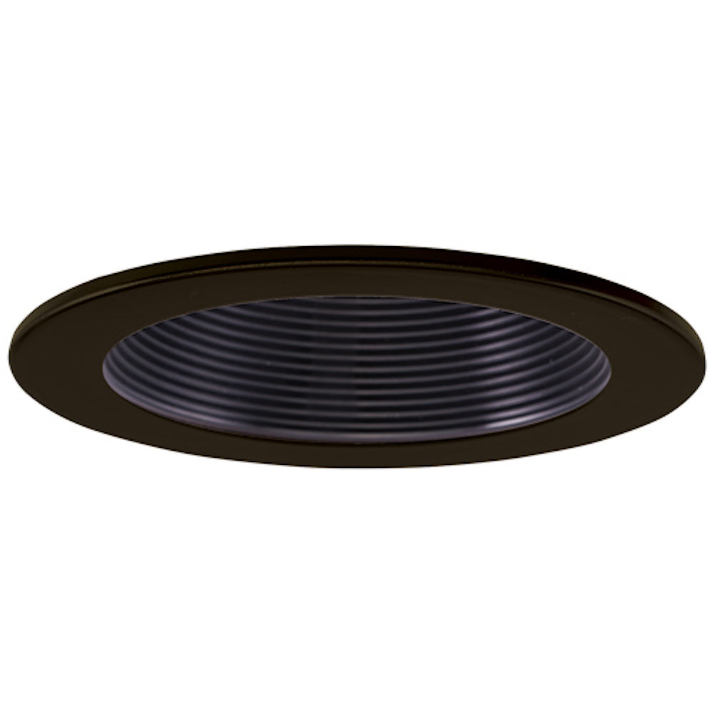 Elco Lighting EL1493BBZ 4" Adjustable Step Baffle Trim - Bronze Ring with Black Baffle