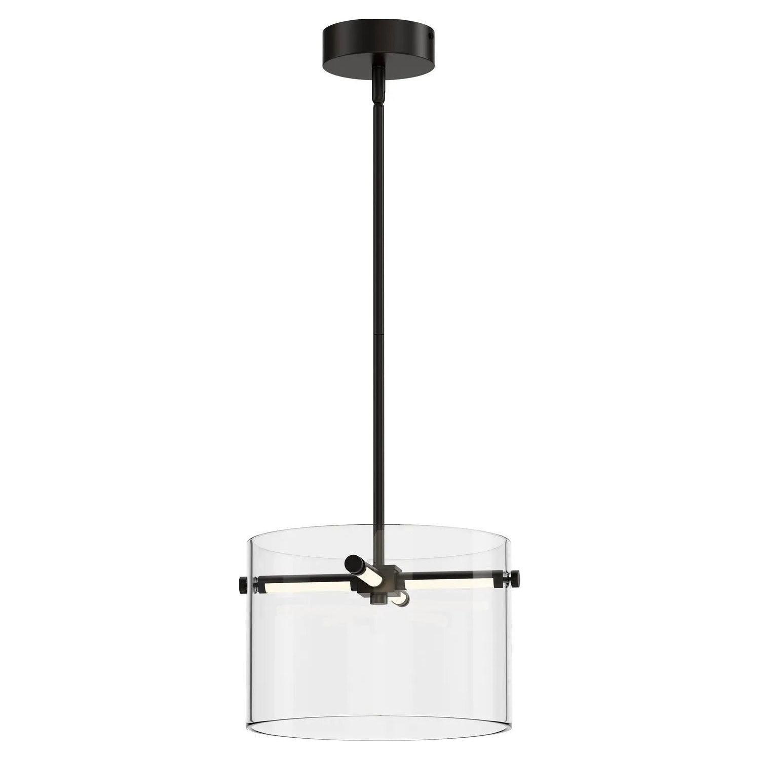 ET2 Contemporary Lighting E26382-18BK 13" Polo 1-Light LED Pendant Ceiling Light - Color Temperature: 3000K - Finish: Black