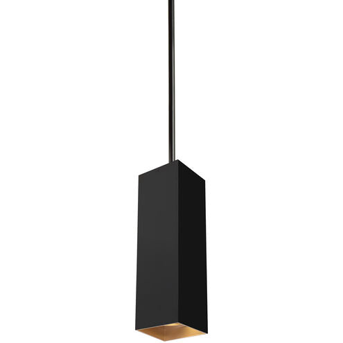 Visual Comfort Modern Collection 700TDEXOP183660BG-LED935 Sean Lavin Exo 5.2 Inch Matte Black/Gold Haze Pendant LED 14W 90 CRI 3500K 60° Beam