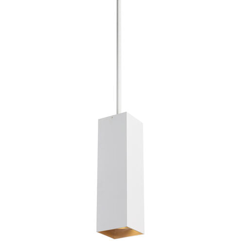 Visual Comfort Modern Collection 700TDEXOP183660WG-LED935 Sean Lavin Exo 5.2 Inch Matte White/Gold Haze Pendant LED 14W 90 CRI 3500K 60° Beam