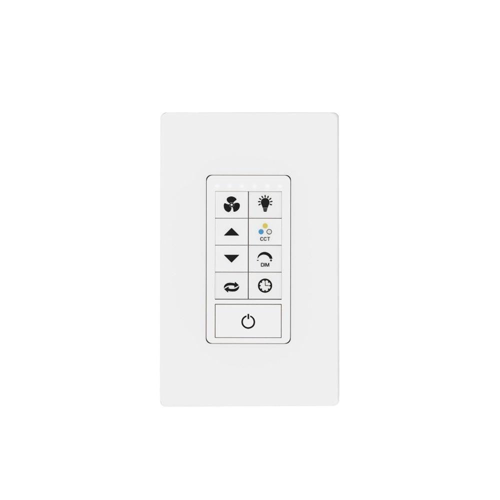 Maxim Lighting FCT887WT AC Wall Control Light Dimming and Fan Control White