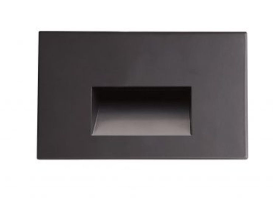 Nora Lighting NSW-740/30BZ Ari LED Step Light w/ Horizontal Wall Wash Face Plate, 90+ CRI, Non-Dimming, Color Temperature 3000K, Voltage 120V, Wattage 2.5W, Lumens 30lm, Bronze Finish