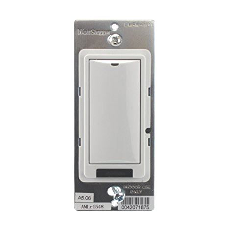 Wattstopper LVSW-101-LA 1-Button Low Voltage Wall Switch, Voltage 24V, Light Almond Finish