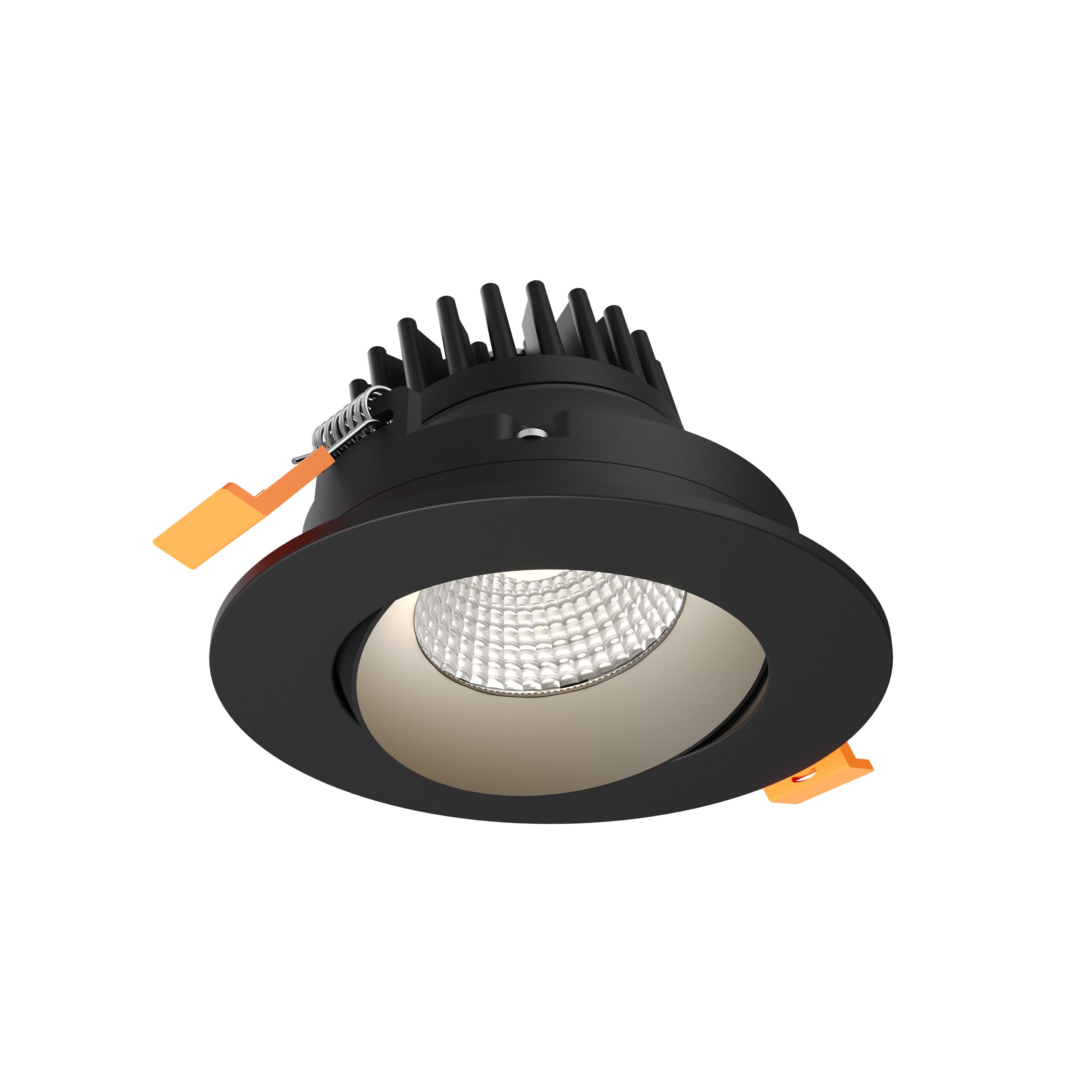 DALS Lighting GBR35-CDW-BK 3.5″ Round Regressed Gimbal Downlight - 120V - CCT: 5CCT & Dim-To-Warm - Finish: Black