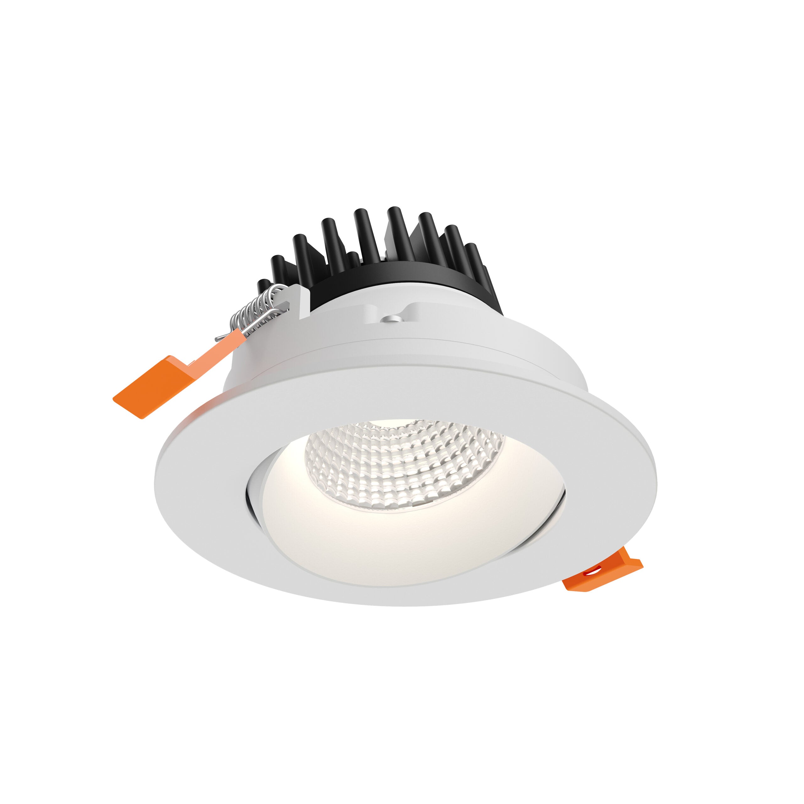 DALS Lighting GBR35-CDW-WH 3.5″ Round Regressed Gimbal Downlight - 120V - CCT: 5CCT & Dim-To-Warm - Finish: White