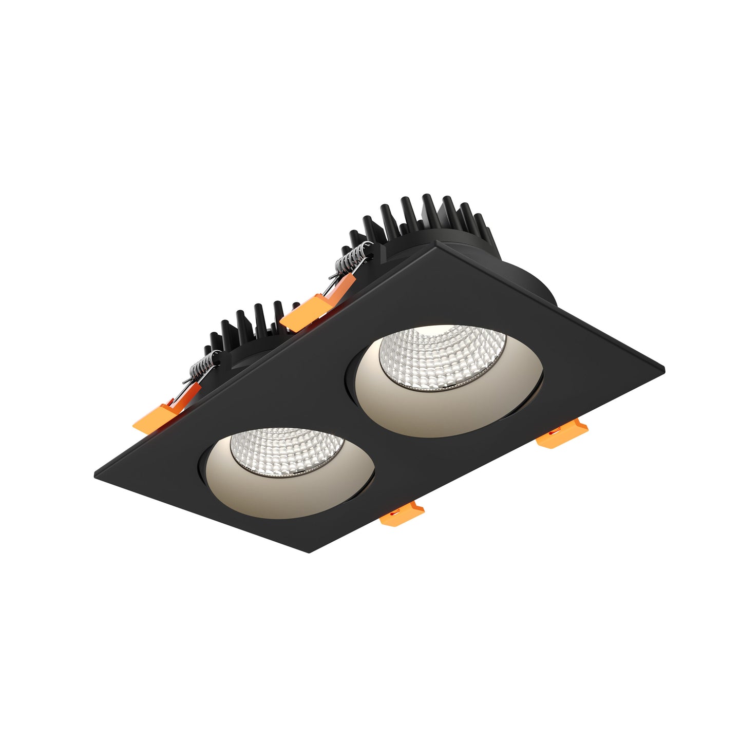 DALS Lighting GBR35-CDW-DUO-BK 3.5″ Duo Regressed Gimbal Downlight - 120V - CCT: 5CCT & Dim-To-Warm - Finish: Black