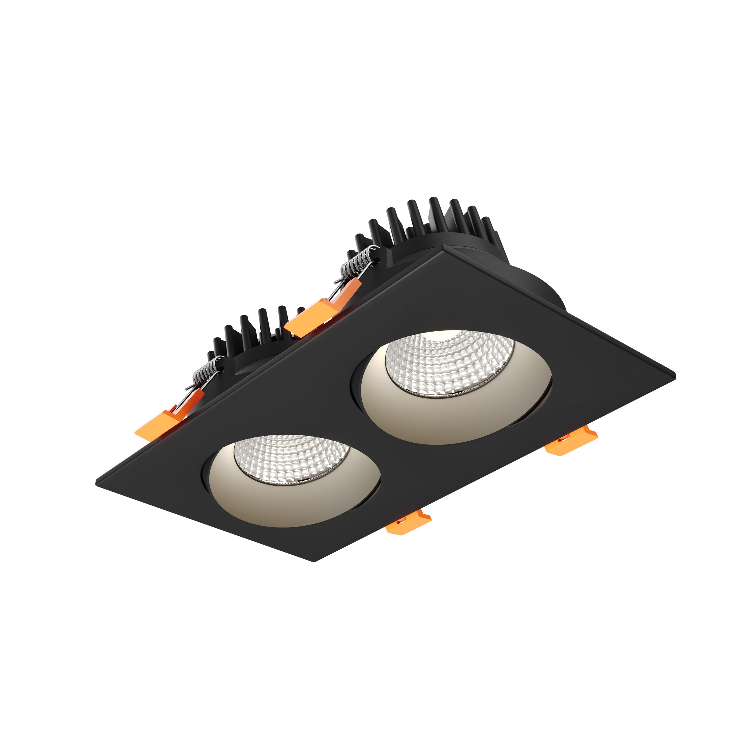 DALS Lighting GBR35-CDW-DUO-BK 3.5″ Duo Regressed Gimbal Downlight - 120V - CCT: 5CCT & Dim-To-Warm - Finish: Black