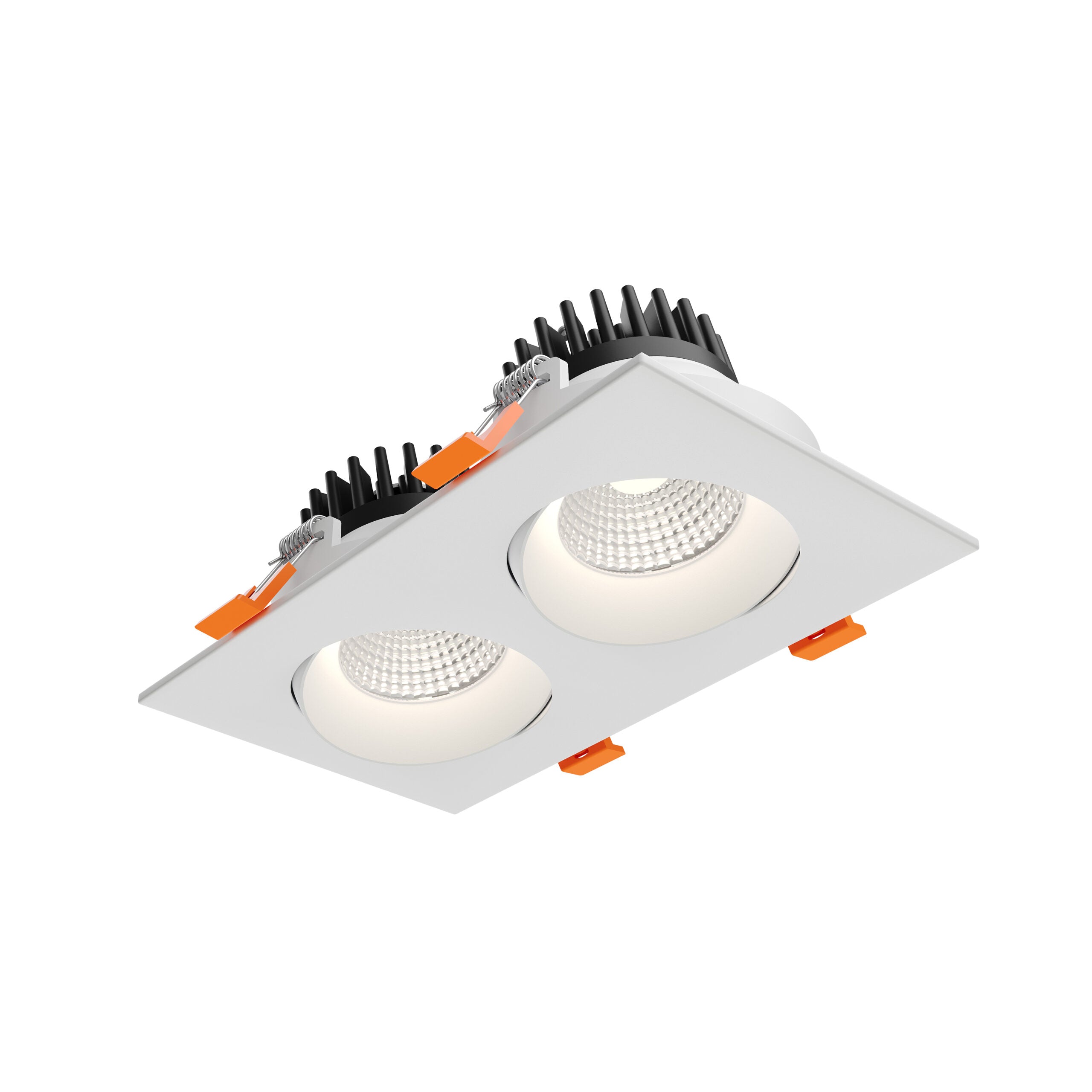 DALS Lighting GBR35-CDW-DUO-WH 3.5″ Duo Regressed Gimbal Downlight - 120V - CCT: 5CCT & Dim-To-Warm - Finish: White