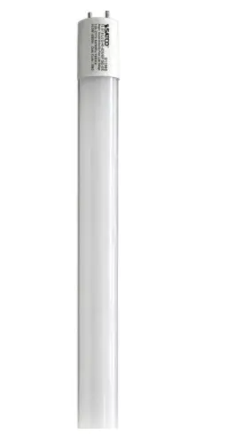 SATCO S11960 4-ft LED T8 Tube, G13, Ballast Bypass, Single/Double End, Wattage 10.5W, Color Temperature 3000K