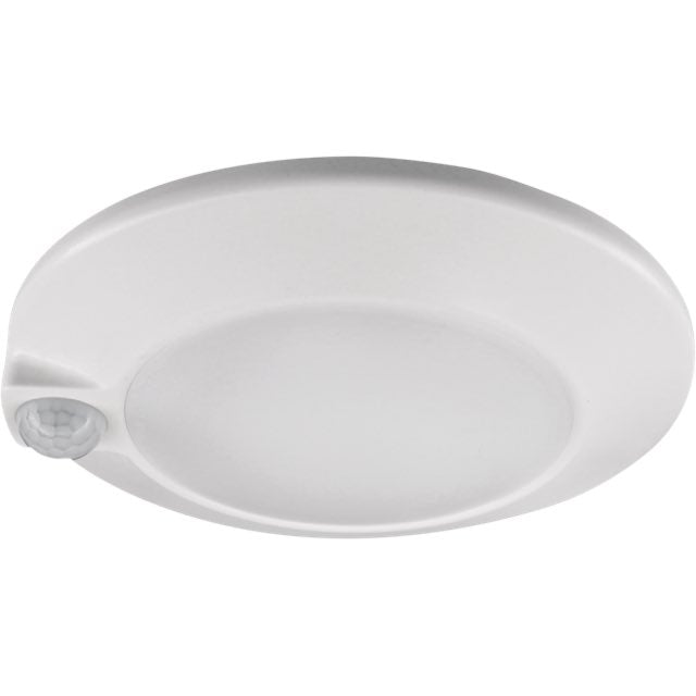 Lotus LED Lights CSC3025-4K-WH Lotus 6" Backlit LED Surface Mount - 15W - Motion Sensor - 4000K - 900 Lumens - Non-Dimming 120V - White