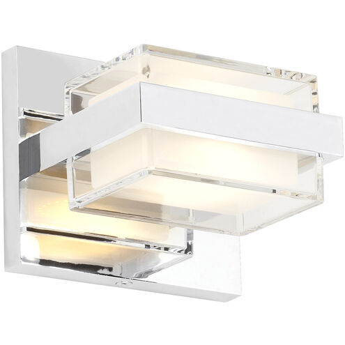 Visual Comfort Modern Collection 700BCKMD1C-LED930-277 Sean Lavin Kamden 5 Inch Chrome Bath Vanity LED 11.8W 3000K