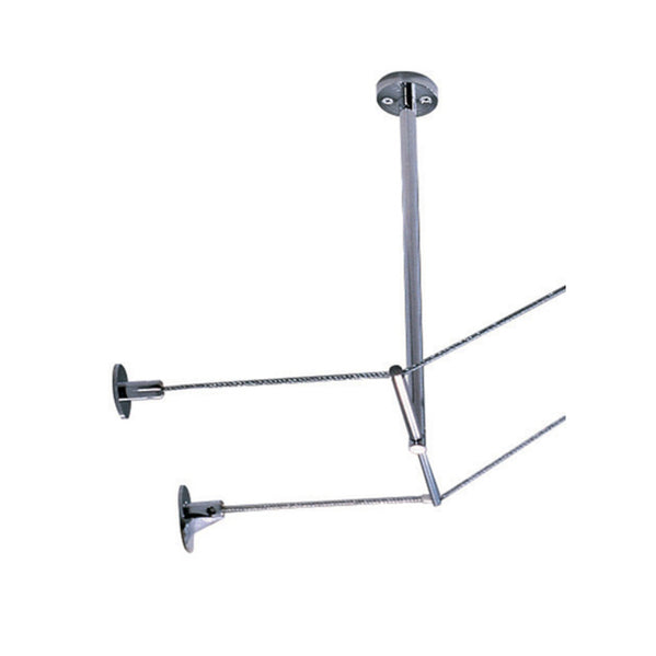 Visual Comfort Architectural 700KTSO0505S Kable Lite Rigid T Standoff - Satin Nickel - 5" Length - 5.5 " Cable Separation - Ceiling Mount