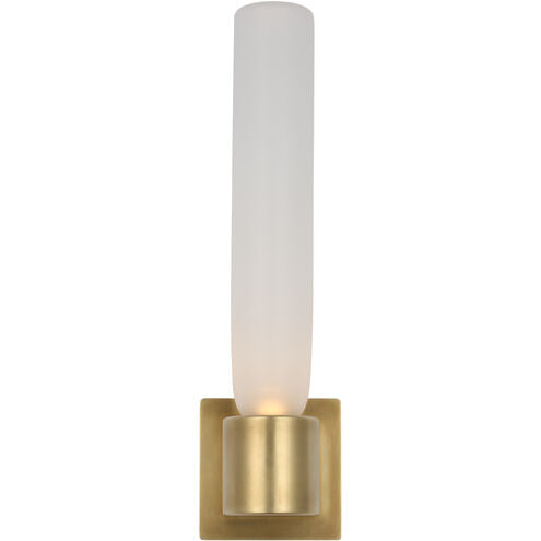 Visual Comfort Architectural KWWS57927CEHAB Kelly Wearstler Volver 3.7", 11.3W Hand Rubbed Antique Brass ADA LED Wall Sconce 2700K Integrated LED