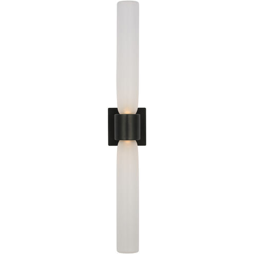 Visual Comfort Architectural KWWS58027CEBZ Kelly Wearstler Volver 28.9", 10.4W Bronze LED ADA Wall Sconce 2700K Integrated LED