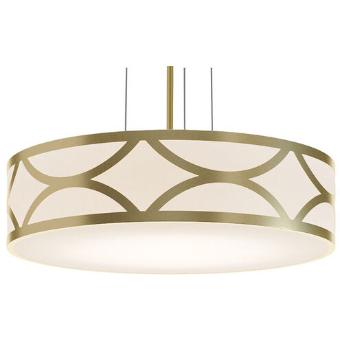 AFX Lighting LAKP20LAJUDGD 20-in 42W Lake Pendant Light, 3200 lm, 120V-277V, CCT Select, Gold