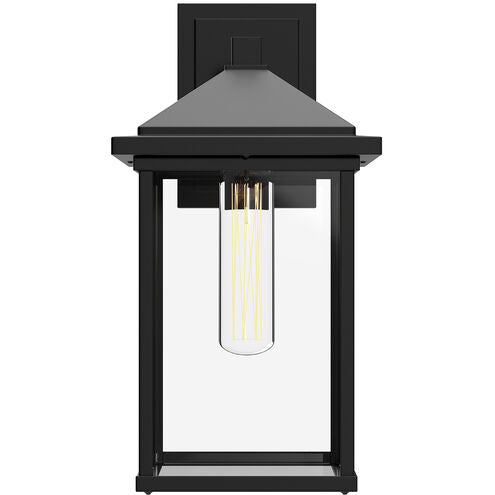 Alora Mood EW552007BKCL Larchmont 1 Light 12.5 inch Textured Black Outdoor Wall Light