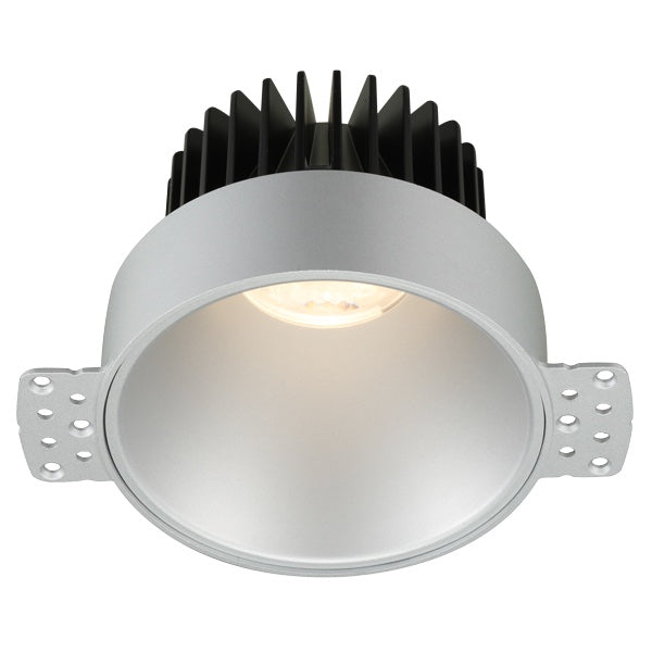 Lotus LED Lights LD4R-35K-HO-4R-SR-IT 4" Round Deep Regressed LED Downlight - High Output - 18W - 3500K - 1,600 Lumens - Trimless - 120V - Silver