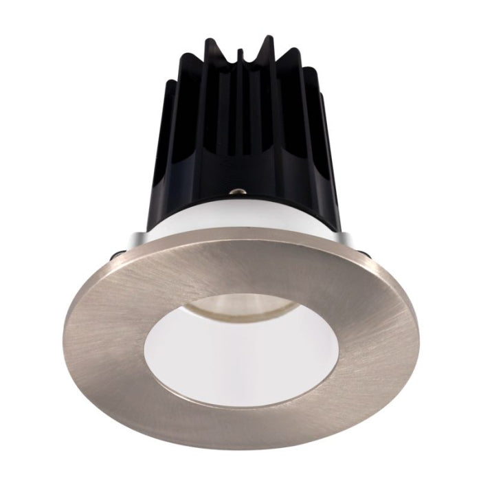 LOTUS LED-2-S15W-27K-2RRWH-2RTBN 2" LED RECESSED DOWNLIGHT - High Output - 15W - 2700K - 980 Lumens - White Reflector - Round Brushed Nickel Trim - 120V