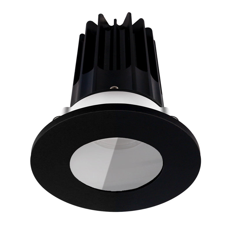 Lotus LED Lights LED-2-S8W2-30K-2RRAK-2RST-BK 8W 600LM Recessed LED Downlight - 3000K CCT with Alzak Reflector and Black Shower Trim