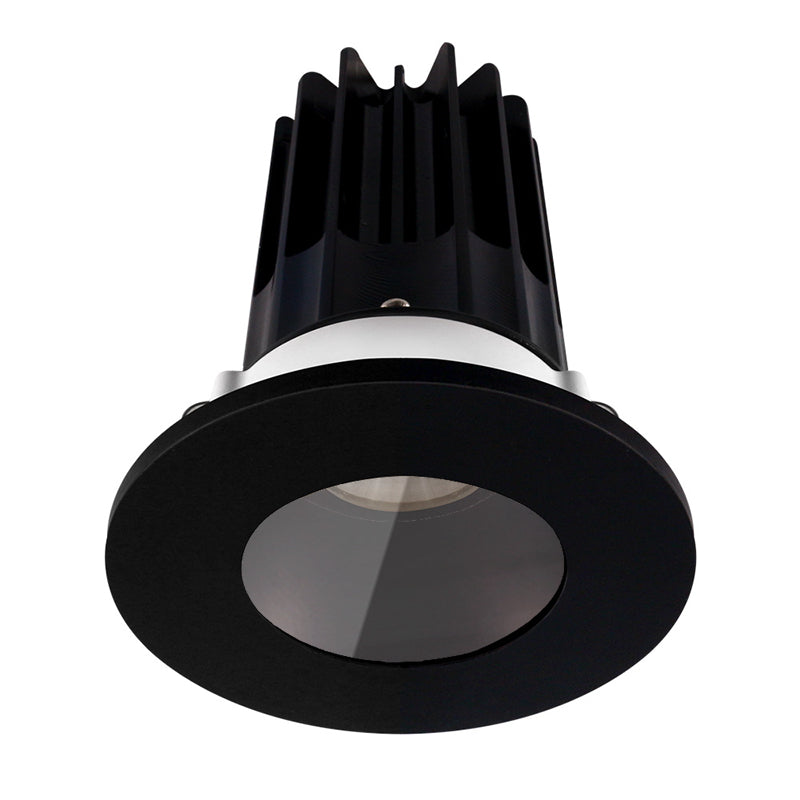 Lotus LED Lights LED-2-S15W-3018K-2RRBZ-2RST-BK 2" High Output Round Recessed LED Designer Series Downlight – 15W – Dim to Warm 30-18K – 800 lm – 38° Beam Angle – 90+ CRI – Bronze Reflector – Black Shower Trim