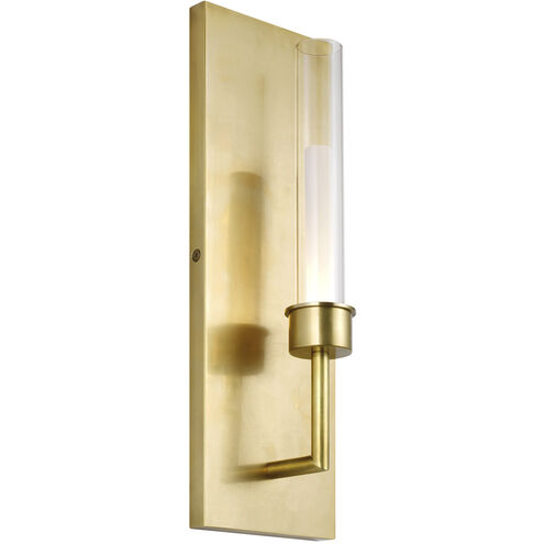 Visual Comfort Modern Collection 700WSLNG1NB-LED930-277 Linger 8.3W 3000K LED ADA Wall Light Natural Brass