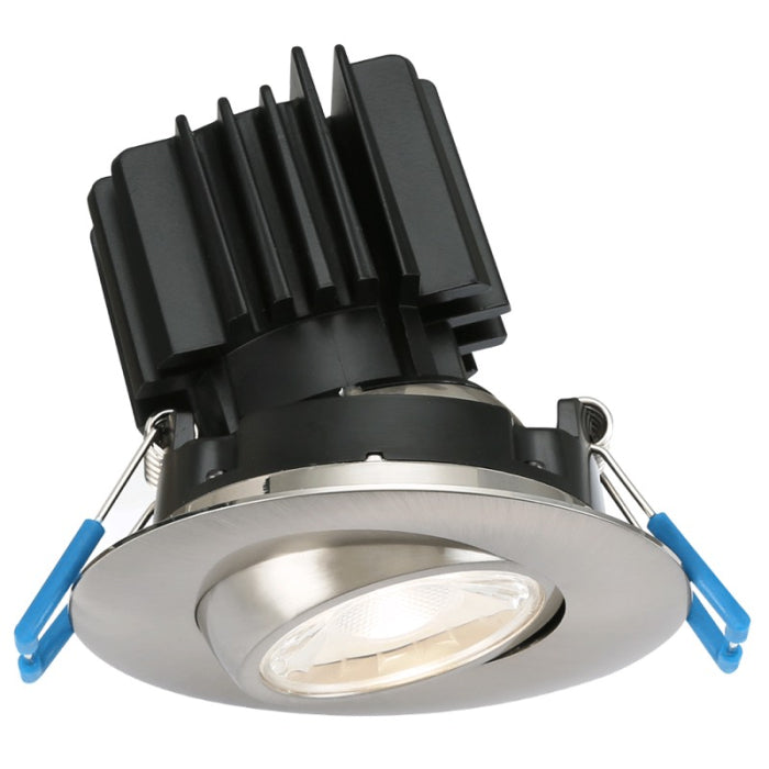Lotus LED Lights LL3G-5CCT-HO-BN Lotus 3" Eyeball Gimbal Led Downlight - High Output – 11W – 27K / 3K / 35K / 4K / 5K - 1,090 Lumens – 120V - Brushed Nickel