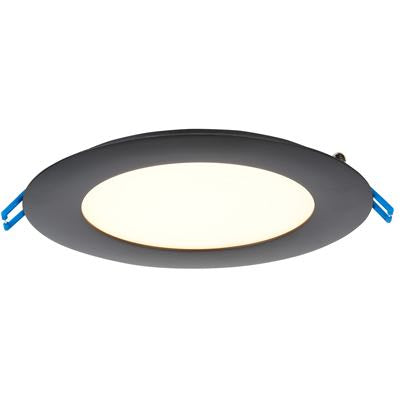 Lotus LED Lights LL6R-27K-BK Lotus 6" Ultimate Super Thin LED Downlight – 17W - 2700K - 950 Lumens – 120V - Black