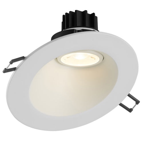 Lotus LED Lights LRG3-27K-4RSL-WH Lotus 4" Sloped Round Regressed Gimbal Led Downlight - 7.5W - 2700K - 580 Lumens - 120V - White