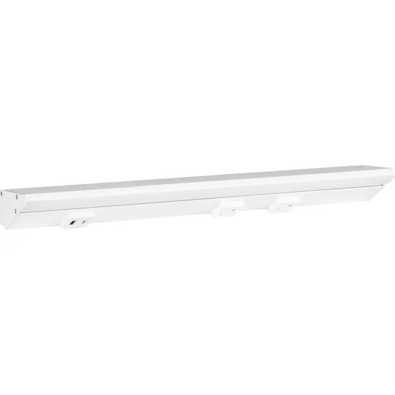 Task Lighting LPUL18S6RWWT27 18.5" Lighted Power Strip - 900 Lumens - 9W - 2700K - 2 Receptacles - 1 USB-A/C - 12V - Finish: White