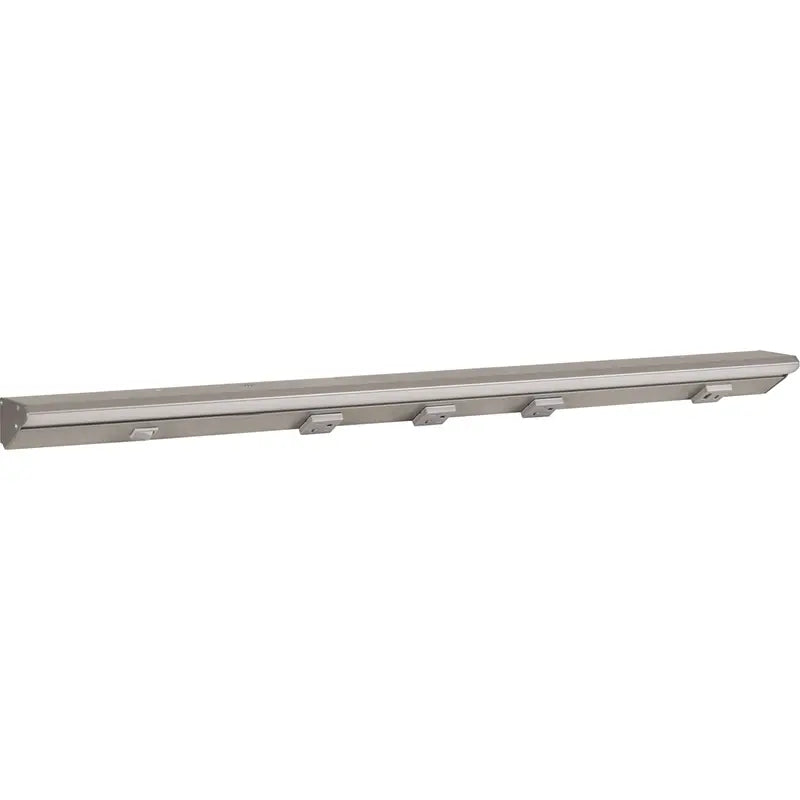 Task Lighting LPUR30S4DGSN27 30.5" Lighted Power Strip - 3 Receptacles - 1 USB-A/C - Left Wire Entry - Color Temperature: 2700K - Finish : Grey / Satin Nickel