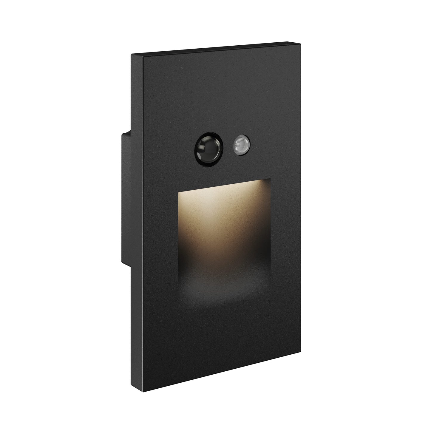DALS Lighting LSTP02M-CC-BK 3″ Vertical Recessed Step Light - 120V - 3W - CCT: 5CCT - Finish: Black