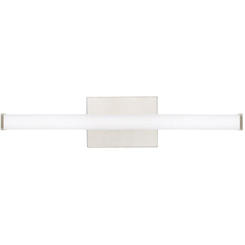 Visual Comfort Modern Collection 700BCLUFS24S-LED935-277 Sean Lavin Lufe 24 Inch Satin Nickel LED Bath Light 23.3W 3500K Frosted Acrylic