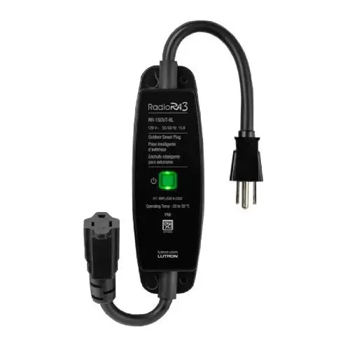Lutron RR-15OUT-BL RadioRA 3 Outdoor Plug-In Switch 120V Lighting Control