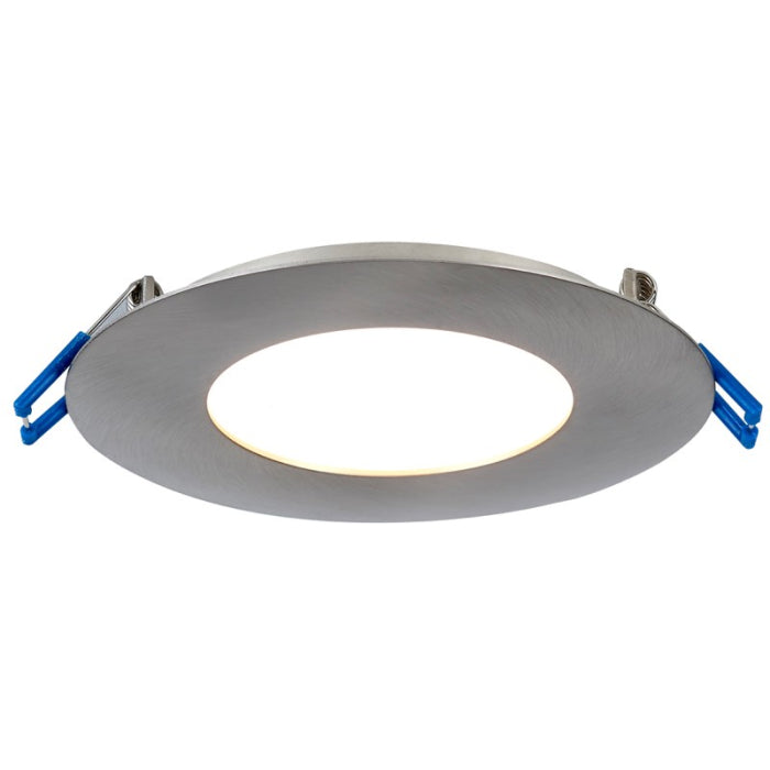 Lotus LED Lights LY6RCS/41K/BN Lotus 12 Watt 6" Super Thin Round Led Downlight - 4100K - 800 Lumens - Brushed Nickel