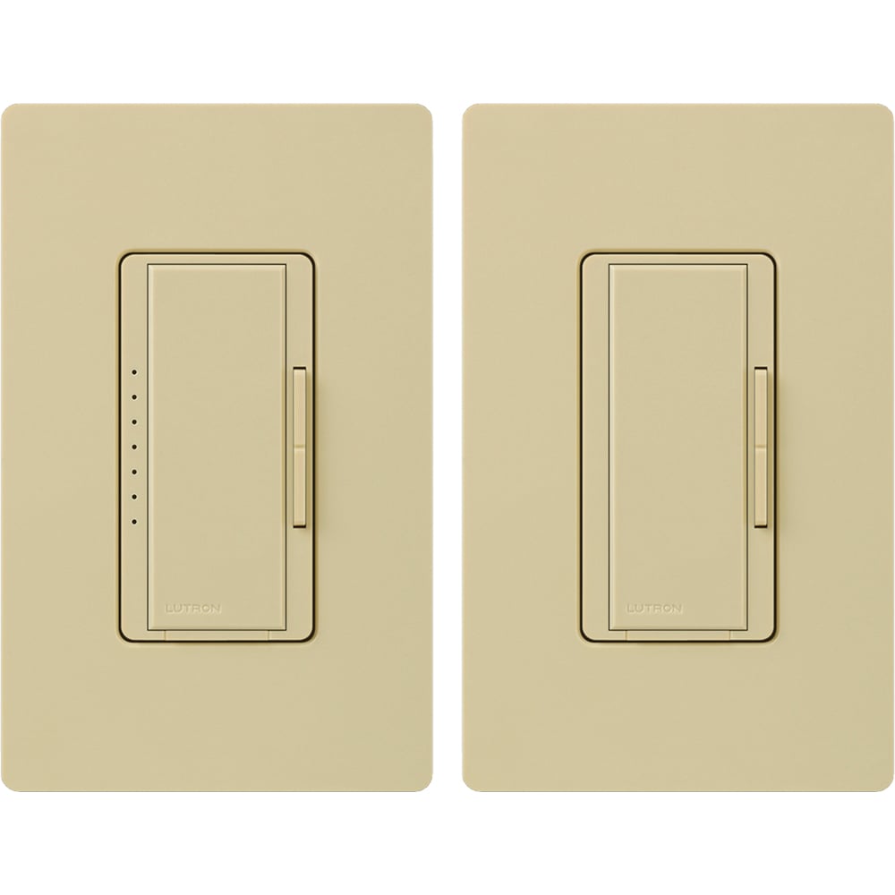 Lutron MACL-153M-RHW-IV Maestro LED Dimmer Switch - 150W LED - 120V - Single Pole/Multi-Location - Finish: Matte Ivory