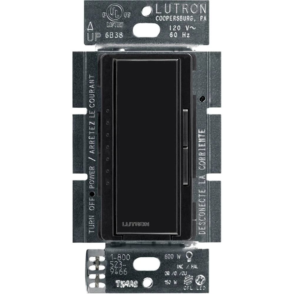 Lutron MACL-153MH-BL Maestro LED Dimmer Switch - 150W LED - 120V - Single Pole/Multi-Location - Finish: Matte Black