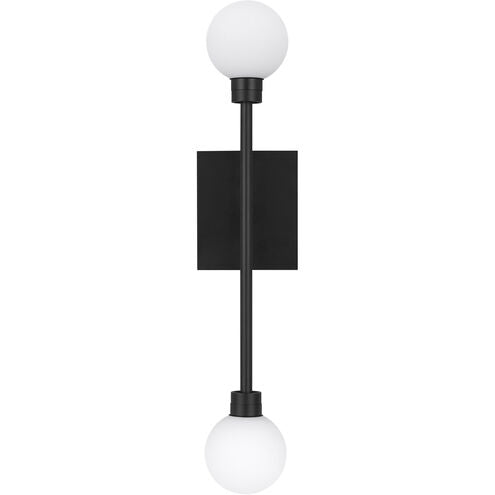 Visual Comfort Modern Collection 700WSMRAB-LED927 Sean Lavin Mara LED 3.7 Inch Matte Black ADA Wall Light 2700K 16.8W