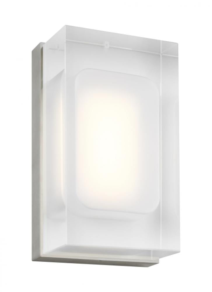 Visual Comfort Modern Collection 700WSMLY7S-LED930-277 Milley 277V 9W 3000K LED Wall Light Satin Nickel