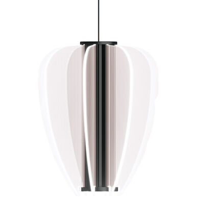 Visual Comfort Modern Collection 700FJNYRB-LED930 Mini Nyra 12" LED Low-Voltage Pendant Nightshade Black
